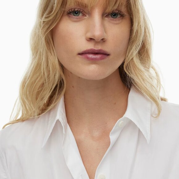 Elegant White Shirt Dress - Picture 8 of 10